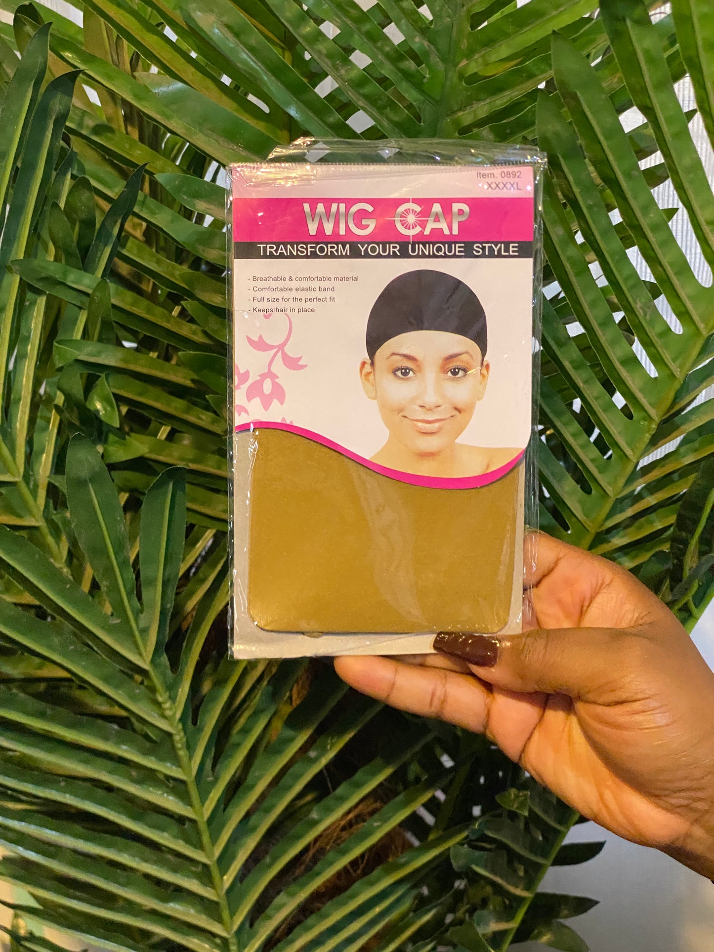 Skin color stoking cap