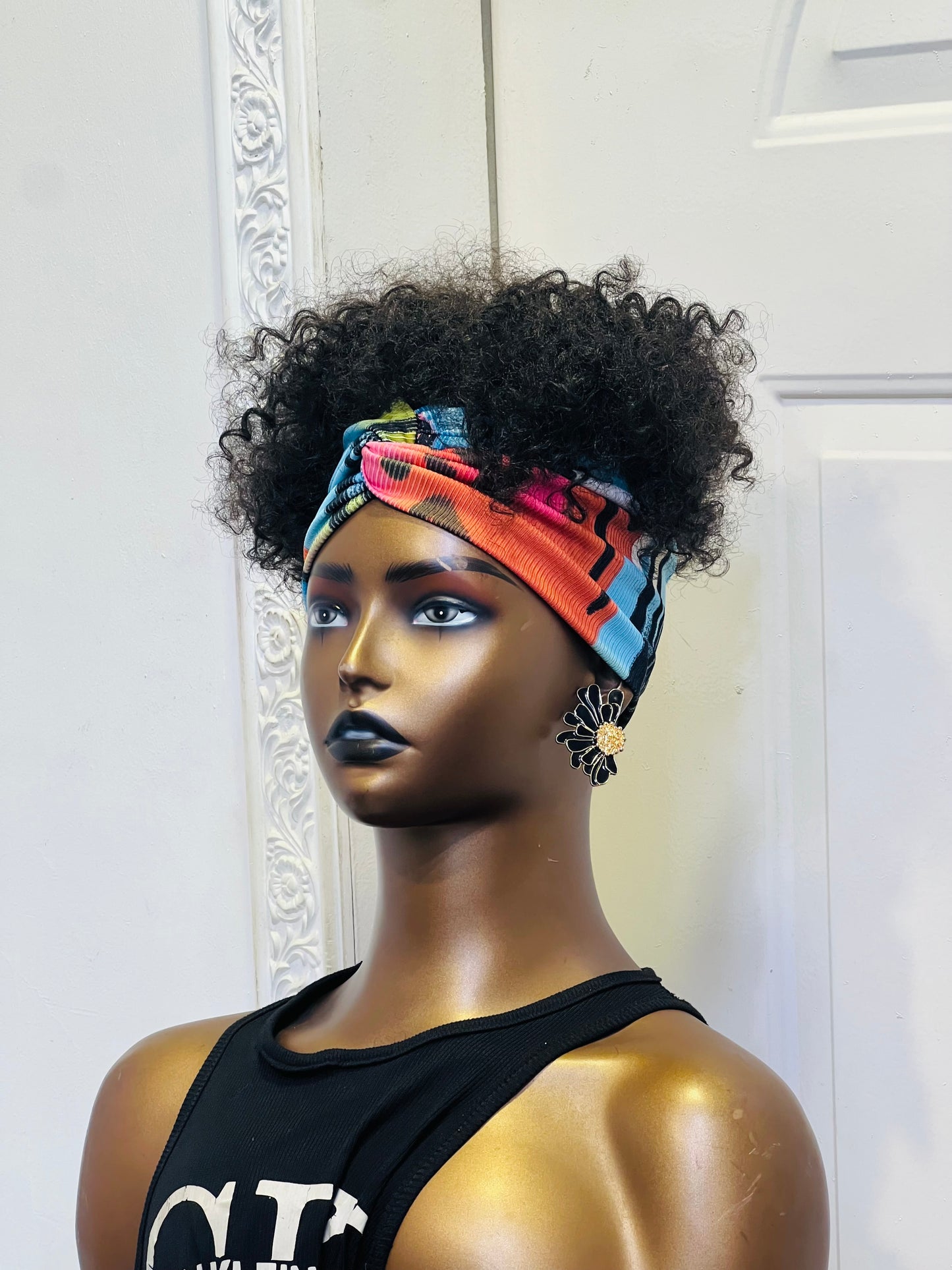 Multi colored FRINGELESS WIG