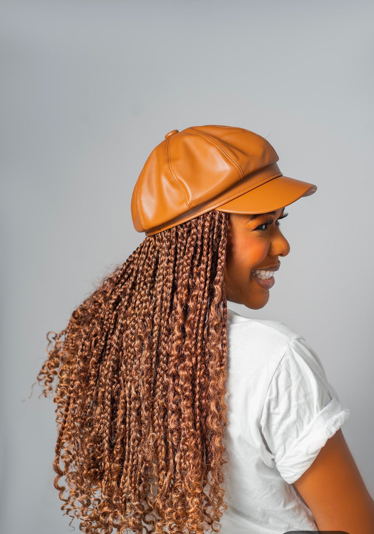 NUDE premium hat in medium boho braids