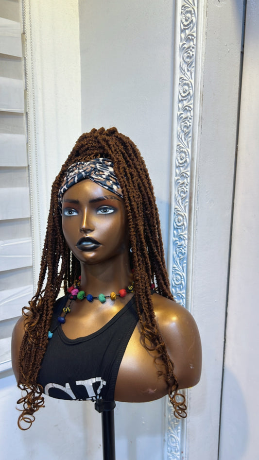 SENEGALESE TWIST chic fit in brown
