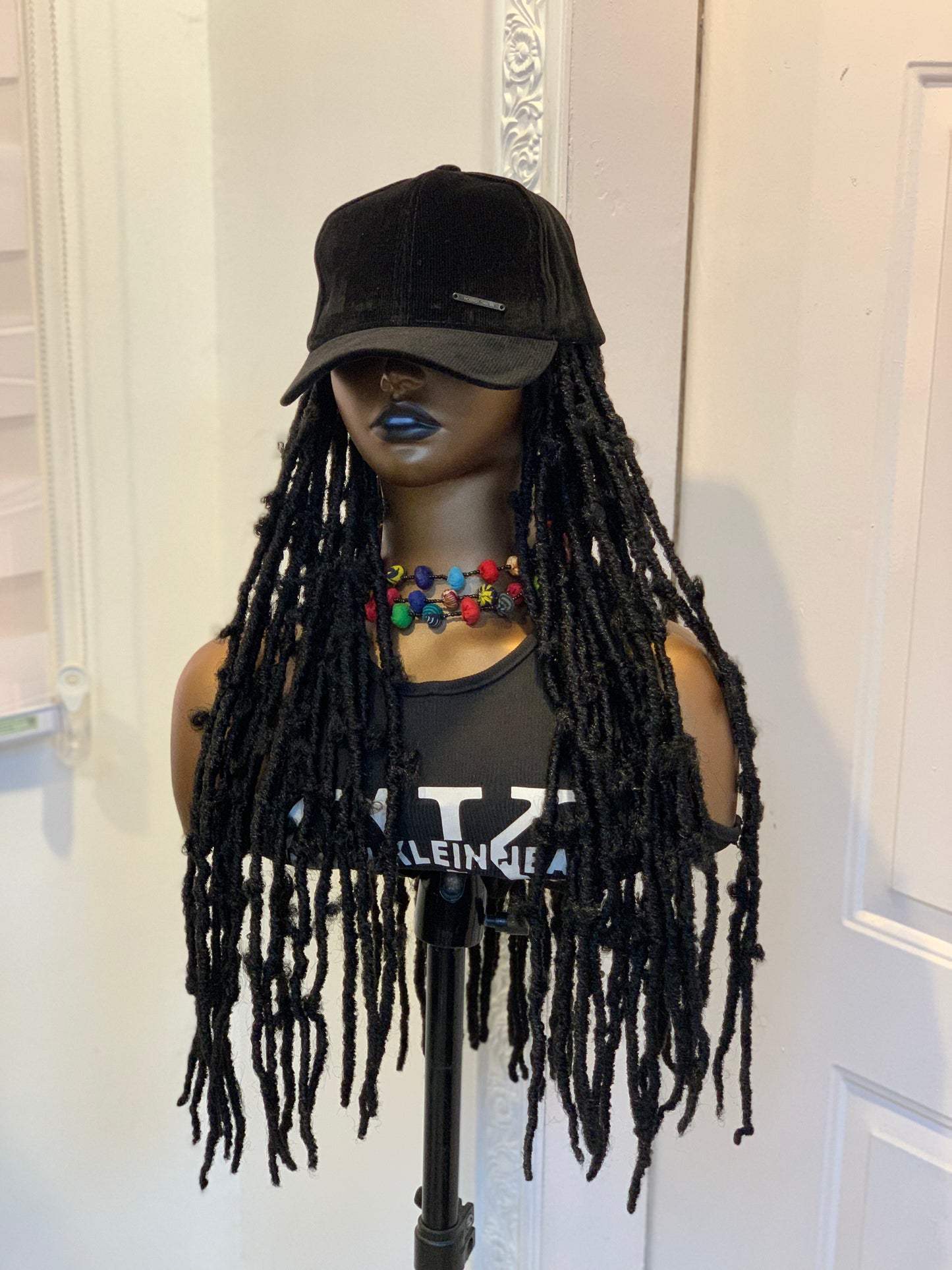 Butterfly LOCS in black face cap