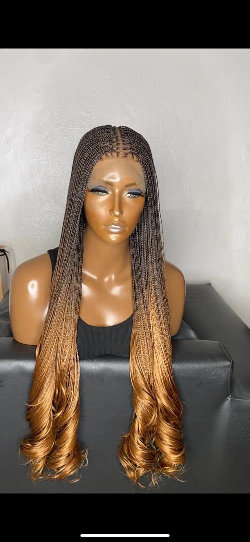 Luxury braided lace wig