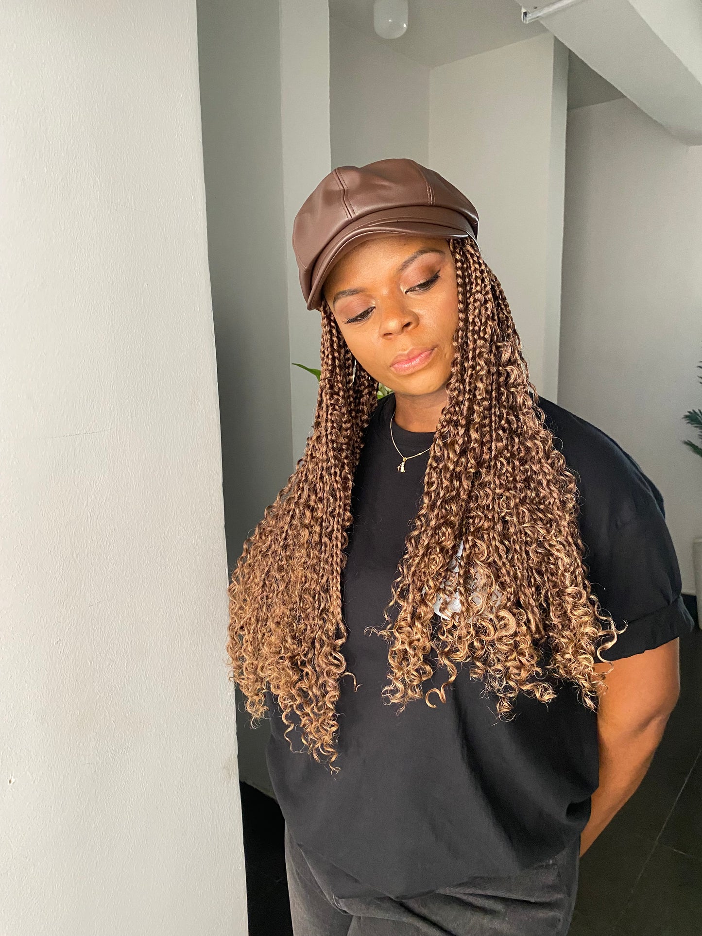 Premium hat boho braids